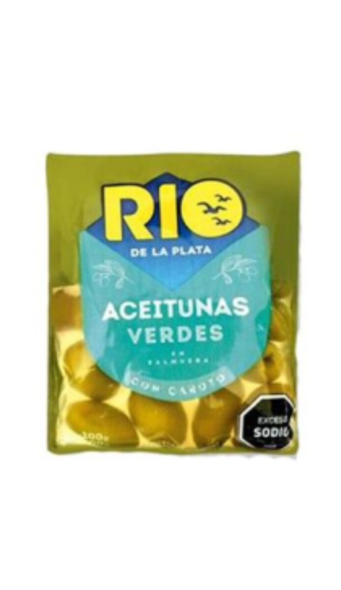 ACEITUNA RIO D LA PLATA NETO (100g) VDES C/ CAROZO (SACHET) 