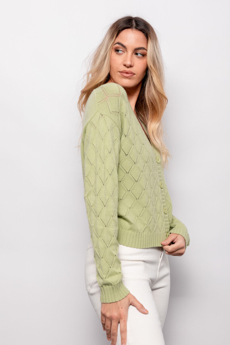 CARDIGAN SOFIA Verde Palta