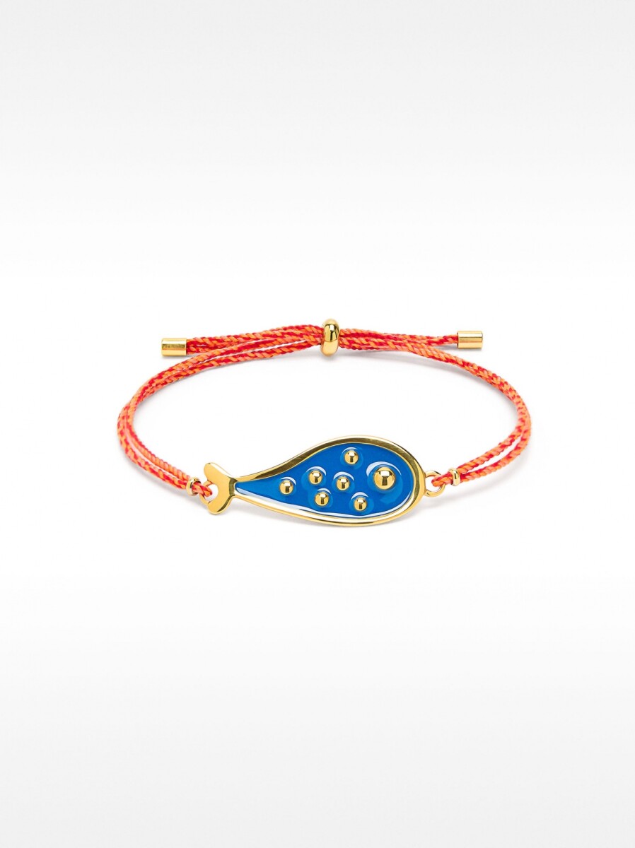 Pulsera Ajustable Con Charm Pez - multicolor 