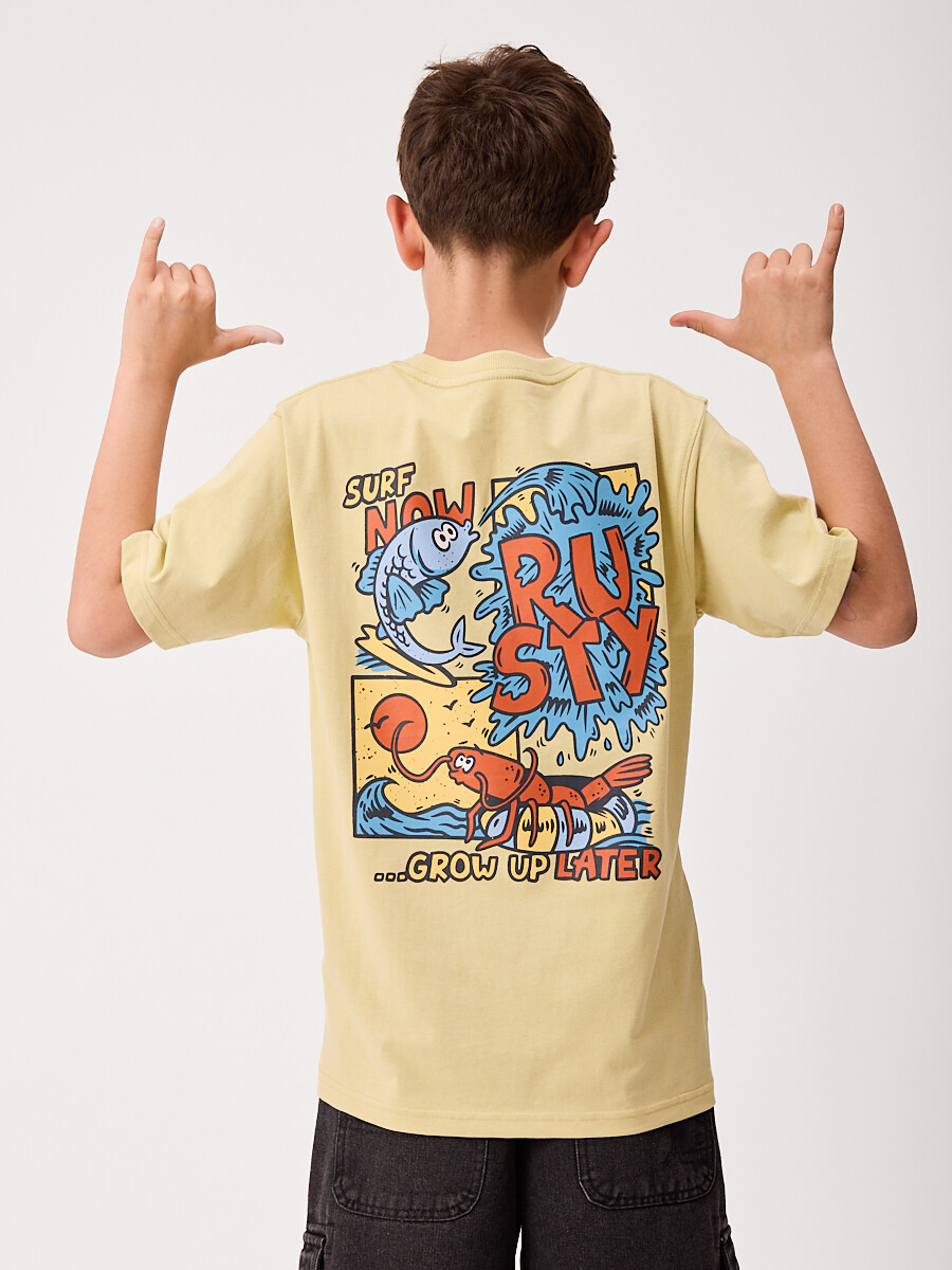 T-SHIRT BURNITA TEEN RUSTY - Amarillo 