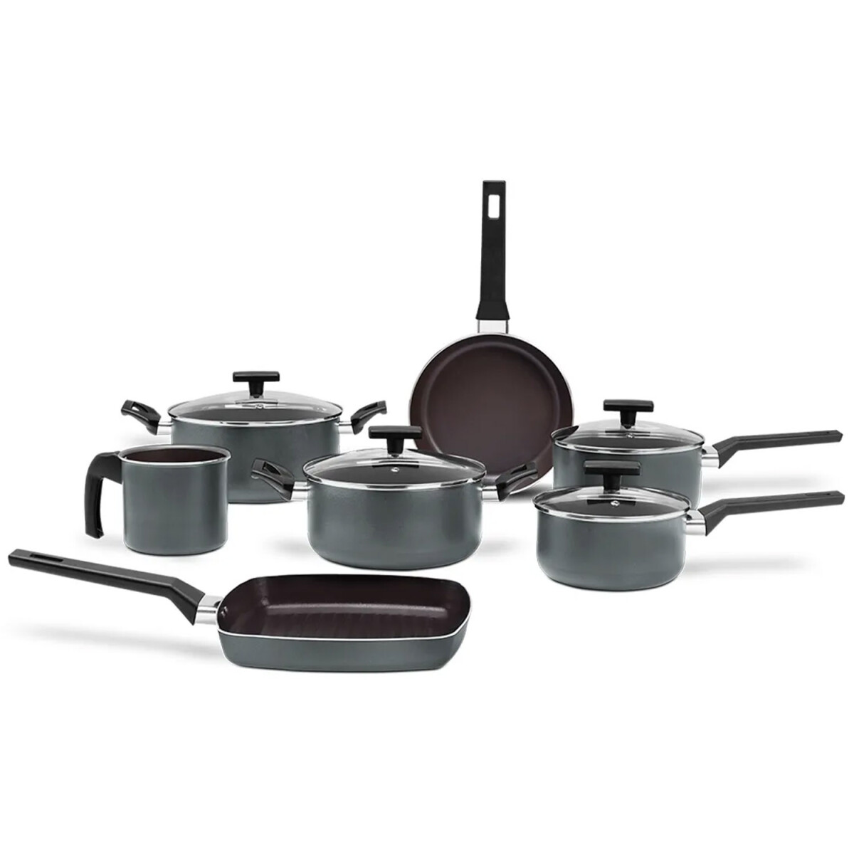 Batería de Cocina Brinox Antiadherente 7 Piezas 