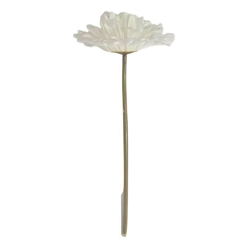 Flor Artificial Gerbera blanca tallo corto Flor Artificial Gerbera blanca tallo corto