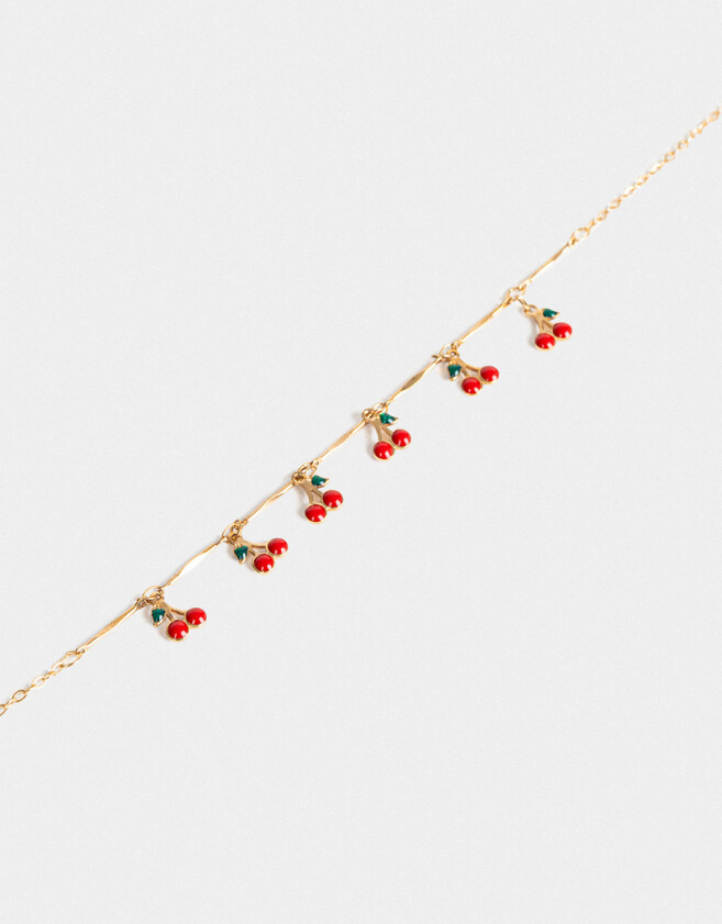 Tobilleras Frutas Tobillera Cadena Frutas - Dorado