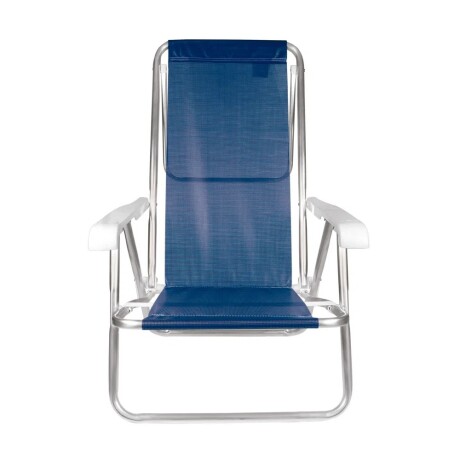 Reposera Silla Reclinable 8 Posiciones Aluminio Mor Sannet Azul Marino