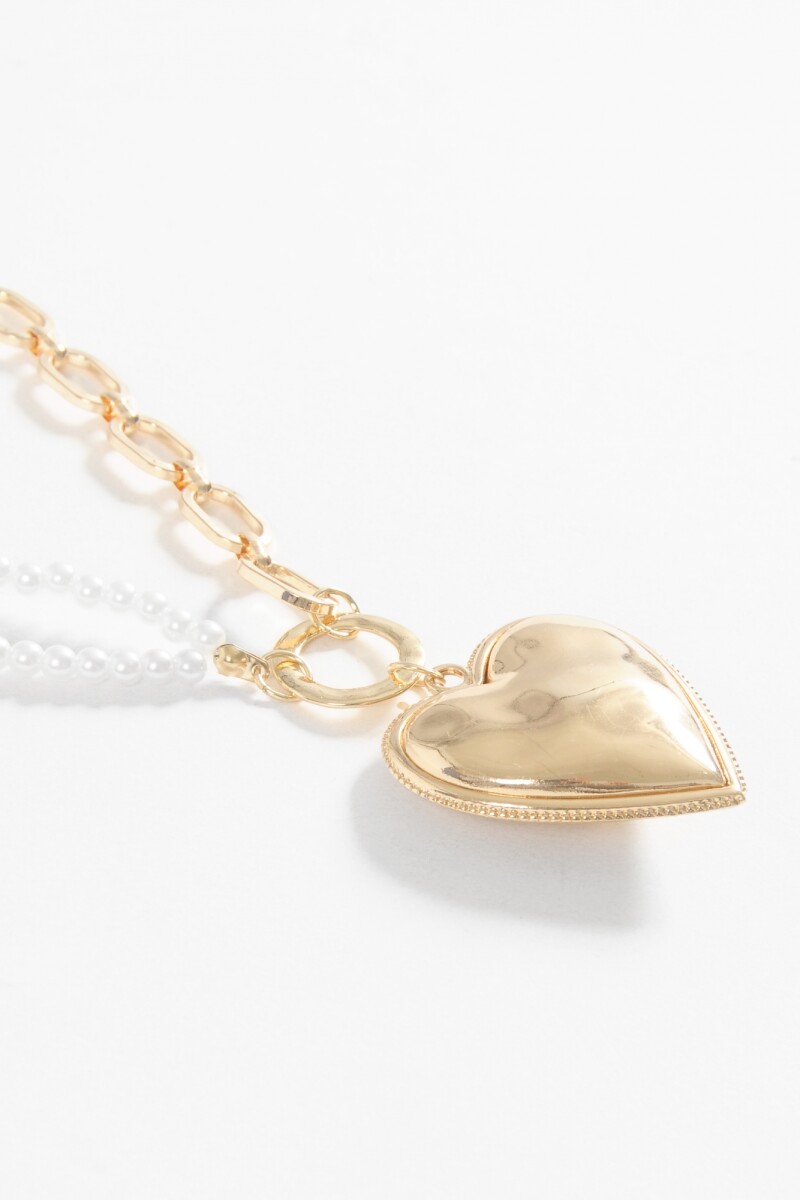 Collar cadena dije cora dorado