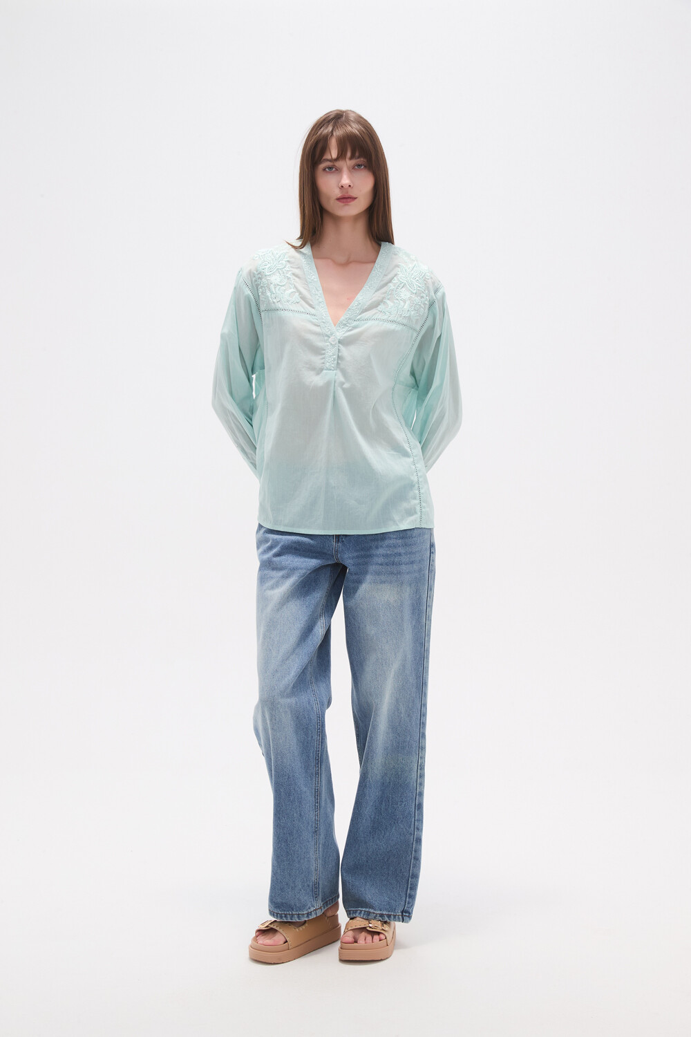 Blusa Tifone Verde Agua