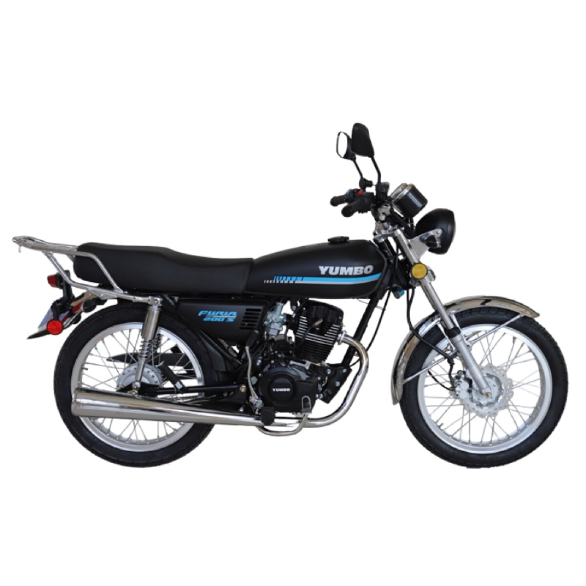 Moto Yumbo Calle Furia 200 S R/rayos - Negro 