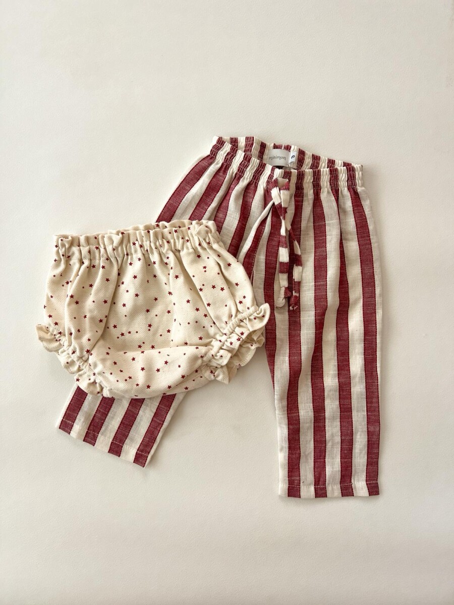 Pantalon baby carmesi Pantalon baby carmesi