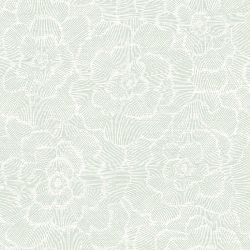 COLECCIÓN PACIFICA - PERIWINKLE GREEN TEXTURED FLORAL - N/A