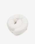 Almohadón de lactancia Yamile 100% algodón orgánico (GOTS) beige con topos rosa