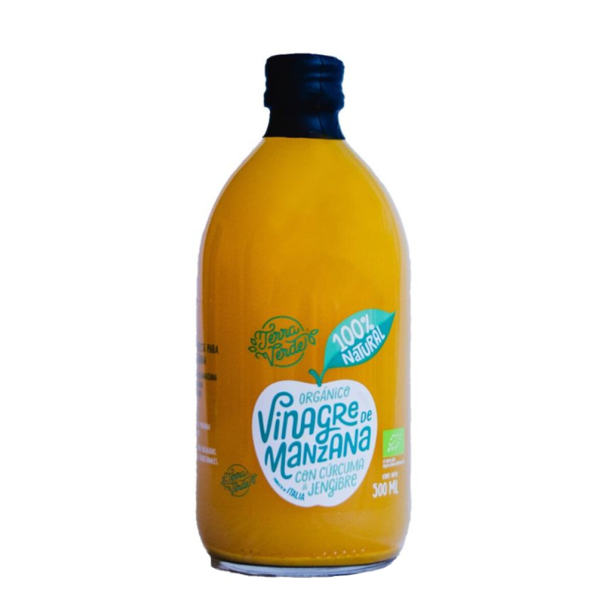 Vinagre de Menzana Terra Verde con Curcuma y Jengibre 500ml 