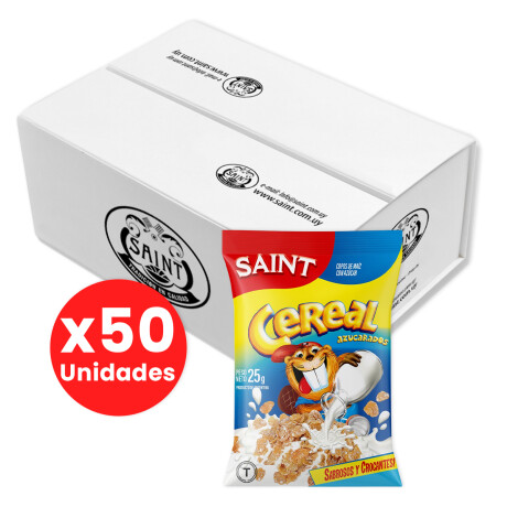 Caja X50 Paquetes de Cereales Aritos azucarados Saint 25G 001