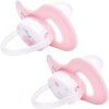Set x2 chupetes BUBA fisiologico 6-18 meses elefante rosado