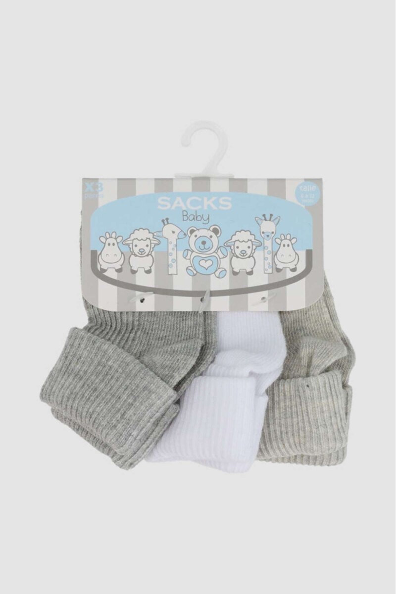 Pack x3 lisas puño volcado - Diseño 1 