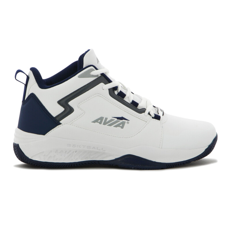 Avia Zapatillas Acordonadas De Basket Para Hombre Oneus White/ Navy Blanco-marino