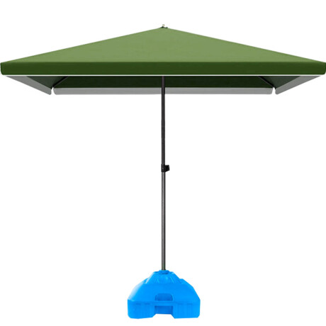 Sombrilla Jardín Bar Cuadrada 2x2 Uv50+ Base Premium Verde