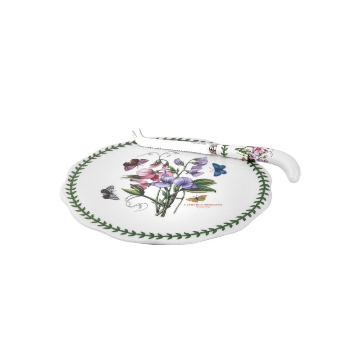 PORTMEIRION BOT GARDEN PLATO QUESOS C/ CUCHILLO 