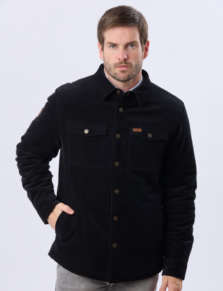 CAMPERA DE PANA Y CORDERITO Gris