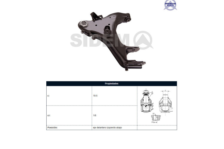 Parilla De Suspension Delantera Nissan D22 98-25 Izq Parilla De Suspension Delantera Nissan D22 98-25 Izq
