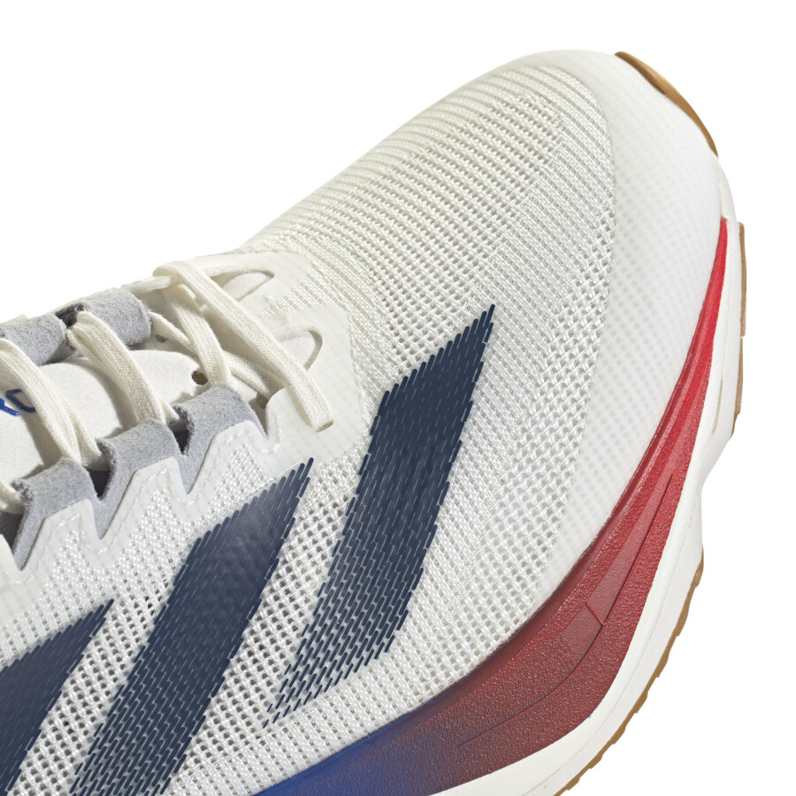 Championes de Hombre Adidas Adizero Boston 12 M Blanco - Azul - Rojo