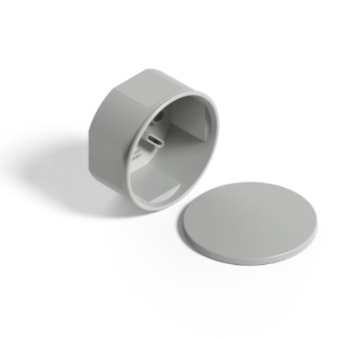 CAJA DE CONEXIÓN DE ADOSAR CON TAPA GRIS. GENROD CAJA DE CONEXIÓN DE ADOSAR CON TAPA GRIS. GENROD