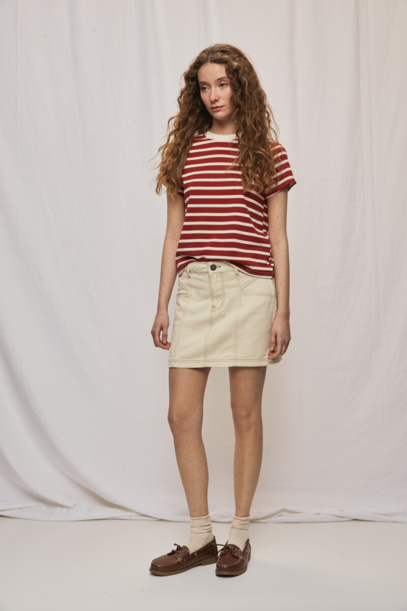 FALDA PRITA - Beige 