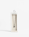 Cadena Corta con Dije Letras Collar De Acero Con Inicial S - Plateado
