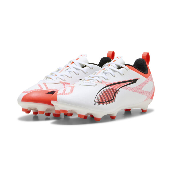 Championes Futbol Cancha Puma ULTRA 5 PLAY FG/AG Jr de Niños - 108170 01 Blanco