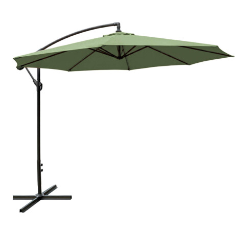 Sombrilla Jardín Exterior Impermeable Banana 3mt Verde