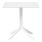MESA CUADRADA EXTERIOR DE POLIPROPILENO 80CM Mesa Cuadrada De Exterior 80CM Blanco