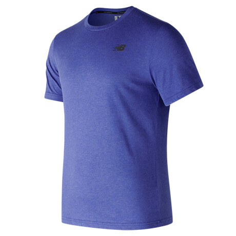 Remera New Balance Hombre MT73080TRY HEATHER TECH SS TEAM ROYAL