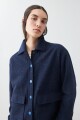 Chaqueta de paño azul marino