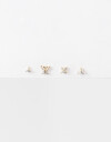 Aros Sets Strass Set De Aros Con Cubic Zirconia - Dorado