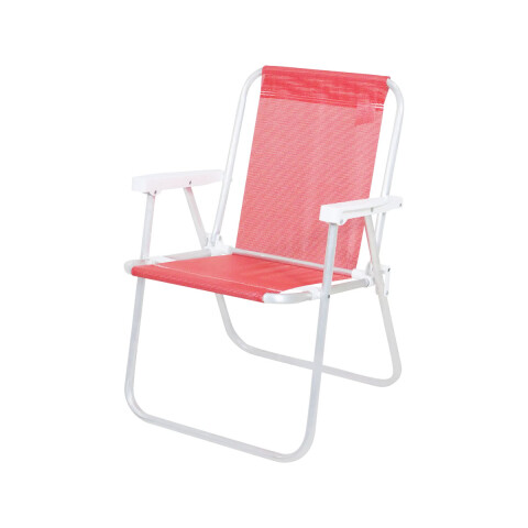 Silla Plegable de Aluminio 1 Posición ROJO