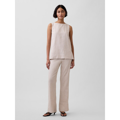 LINEN LOW RISE PANT FLAX LINEN