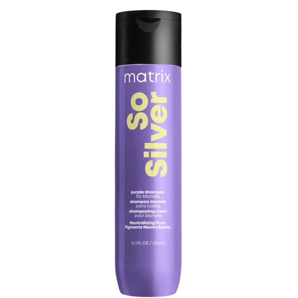 Shampoo Matrix So Silver Matizador 300ml Para Cabello Rubio Con Reflejos Amarillos 