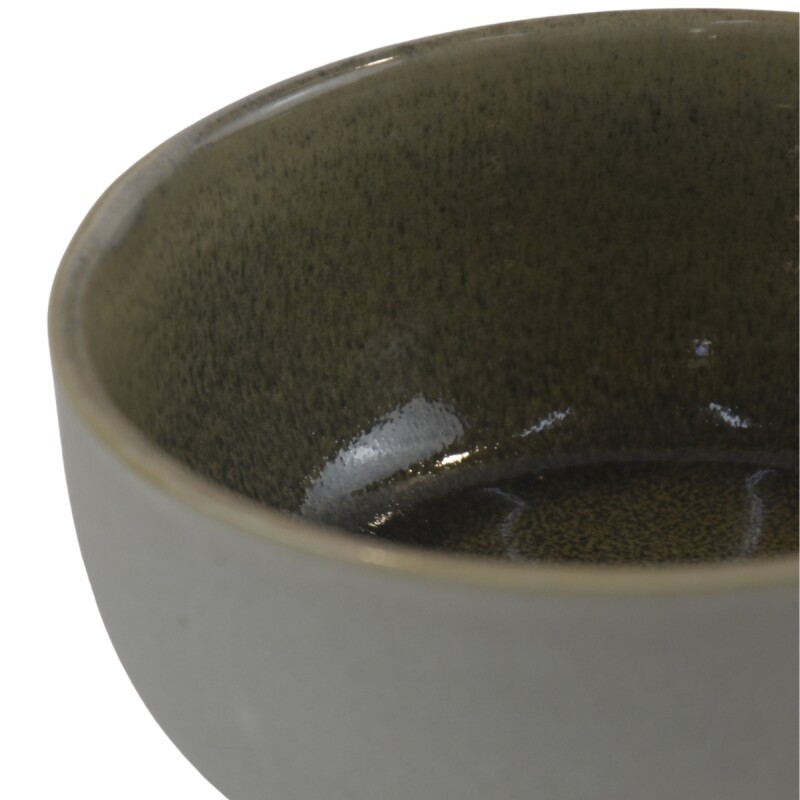 Bowl Bombe 15cm c/borde marrón GRIS/MARRON CLARO