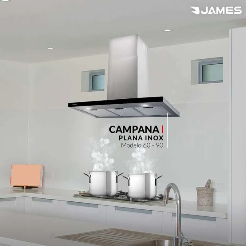 Campana Plana James 60 Inox Extractor Con Control Touch Campana Plana James 60 Inox Extractor Con Control Touch