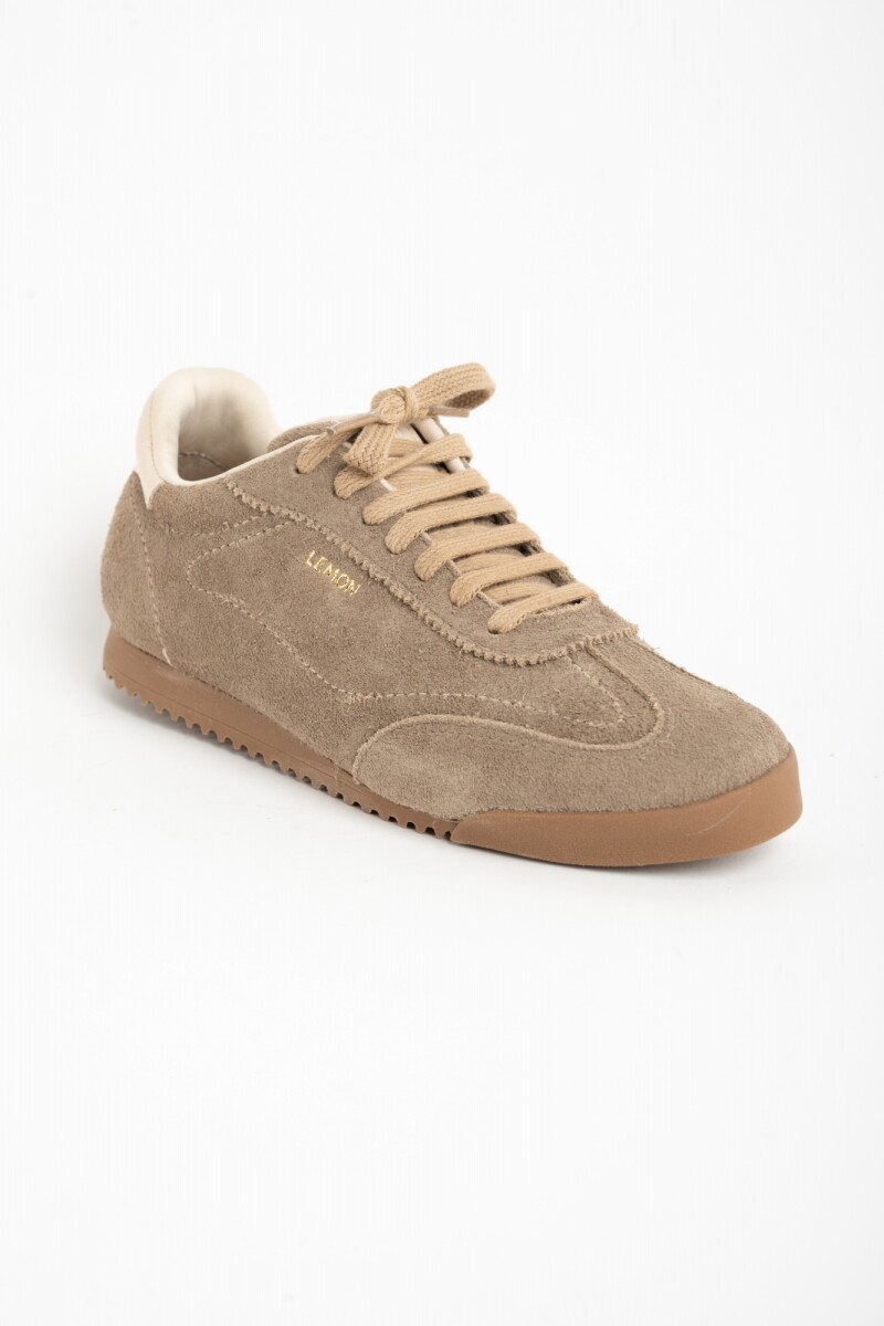 Zapatilla Gamuza Vison