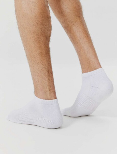 KIT CON 3 PARES DE MEDIAS ELASTIZADAS BLANCO