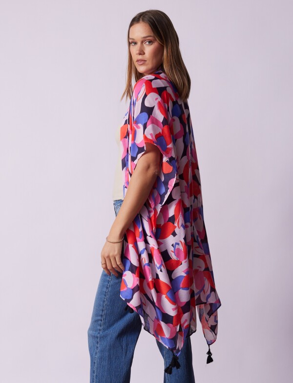 Kimono Printed MULTI/ROSA
