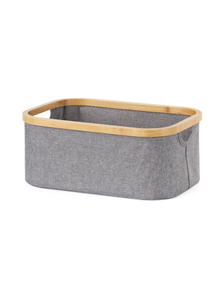 ORGANIZADOR BORDE MADERA 38X26X16CM EXT TELA GRIS ORGANIZADOR BORDE MADERA 38X26X16CM EXT TELA GRIS