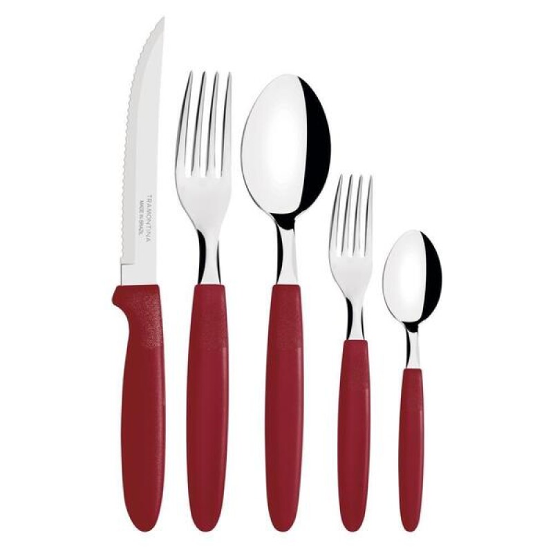 JUEGO.30 CUBIERTOS IPANEMA EN POTE ROJO 23398/788 JUEGO.30 CUBIERTOS IPANEMA EN POTE ROJO 23398/788