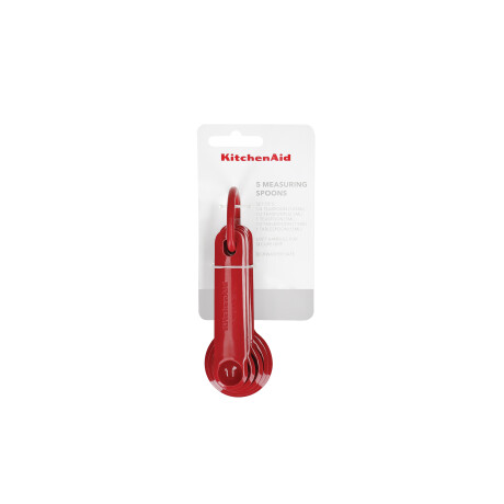 Set x 5 cucharas de medidas Rojo KitchenAid Set x 5 cucharas de medidas Rojo KitchenAid