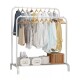 Perchero Organizador de Ropa Closet Hogar de Metal Blanco
