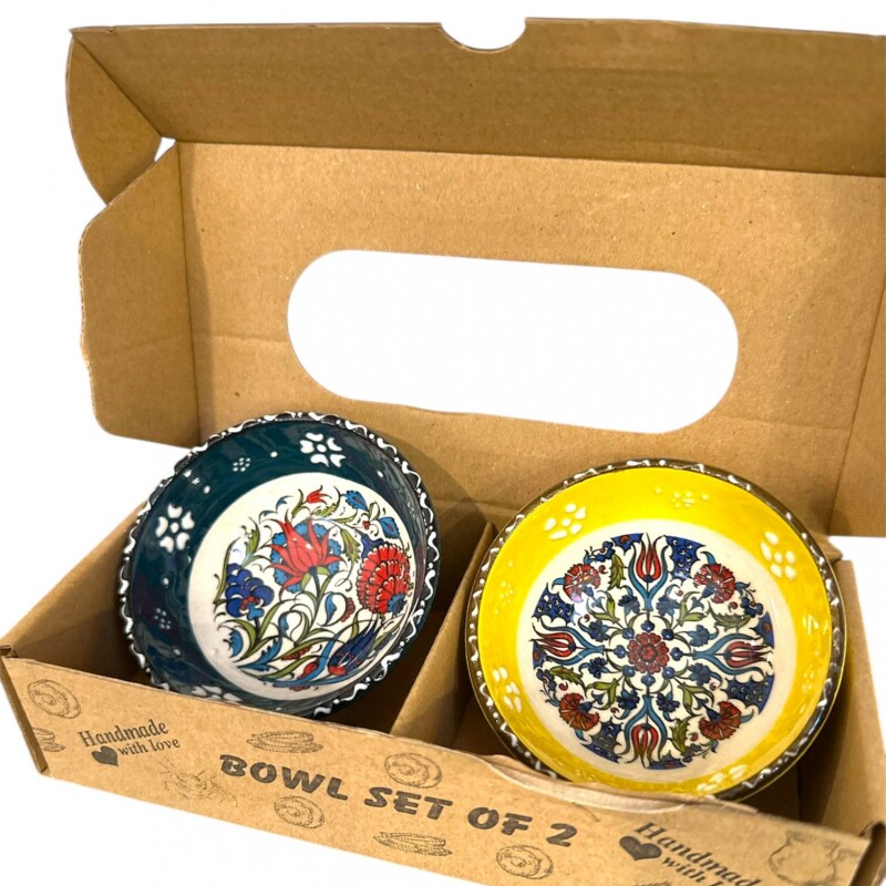 SET BOWLS X2 VERDE Y AMARILLO