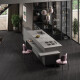 Porcelanato Rustico 80X2.40X1.5 Color Negro Con Vetas Tenues Grises GAMAS DE NEGRO