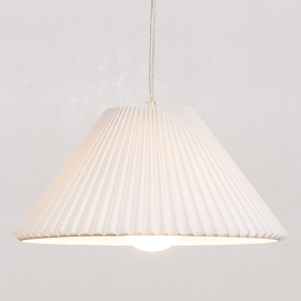 LÁMPARA DE TECHO BLANCO METAL PLEATING