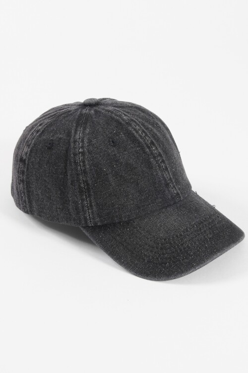 Cap denim negro
