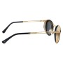 Lentes De Sol Alok Space Rave Redondo Polarizada Negro/Negro